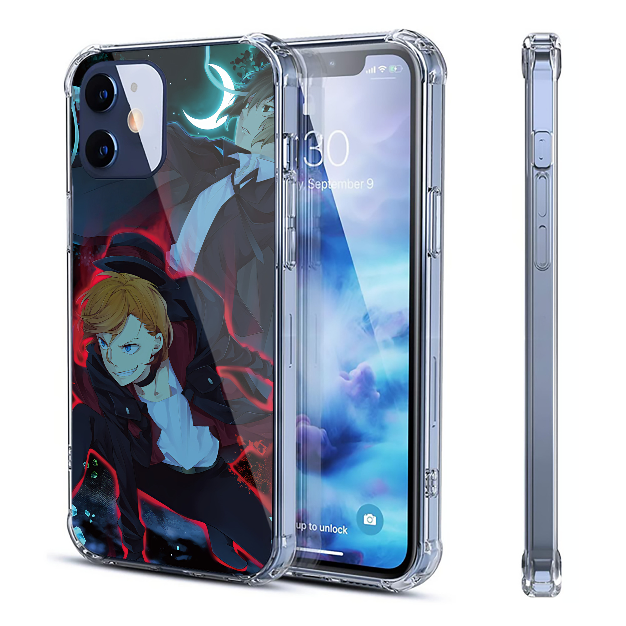 （画像用） 文豪ストレイドッグス Bungo Stray Dogs 【iPhone 12シリーズ対応】透明スマホケース（クリアソフトケース）